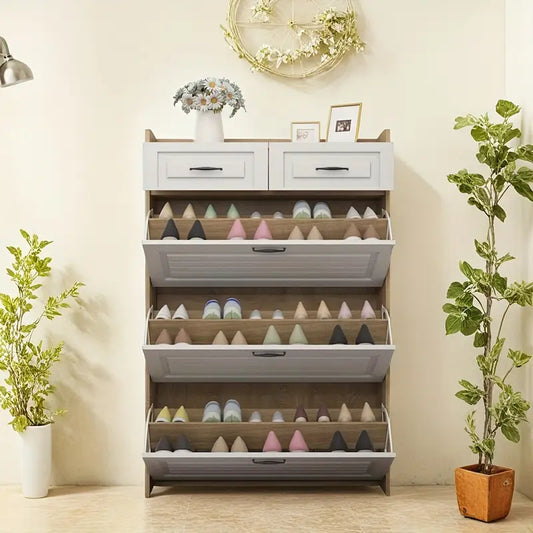 Elegant and Space-Saving Entrance Shoe Cabinet!