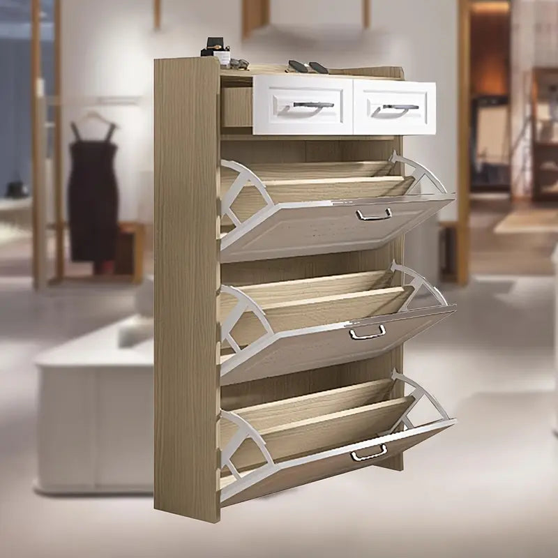 Elegant and Space-Saving Entrance Shoe Cabinet!